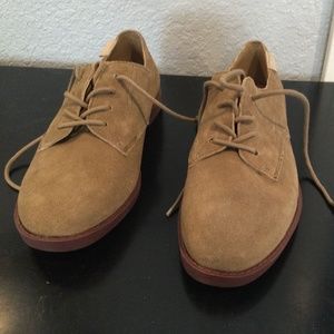 G.H. Bass Dress Buck Oxfords in tan